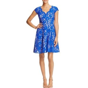 Eliza J size 4 fit and flare lace dress